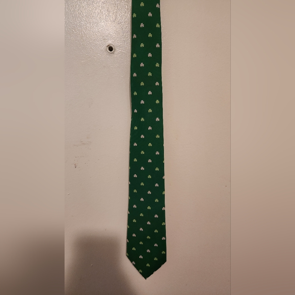 Green Clover St. Patricks Day Men's Tie By Russ